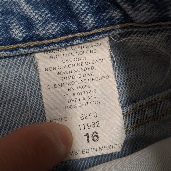 St. John's Bay Distressed Grunge Denim 90's Look Pencil Skirt - Picture 5 of 14